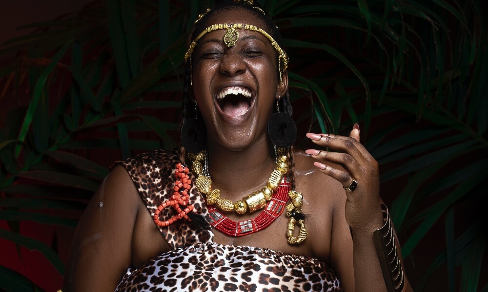 African Woman Laughing